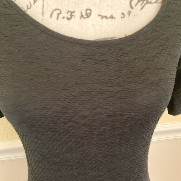 FOREVER 21 BLACK TIGHT ZIP UP DRESS - Picture 5 of 6